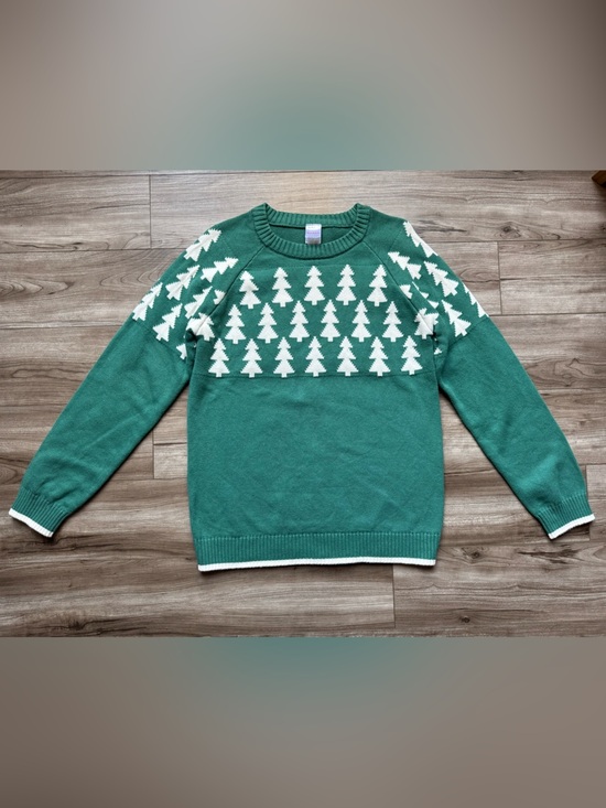 Hanna Andersson Sweaters - Hanna Andersson Green Christmas tree Fair Isle Cotton Sweater Sz S Cozy Holiday
